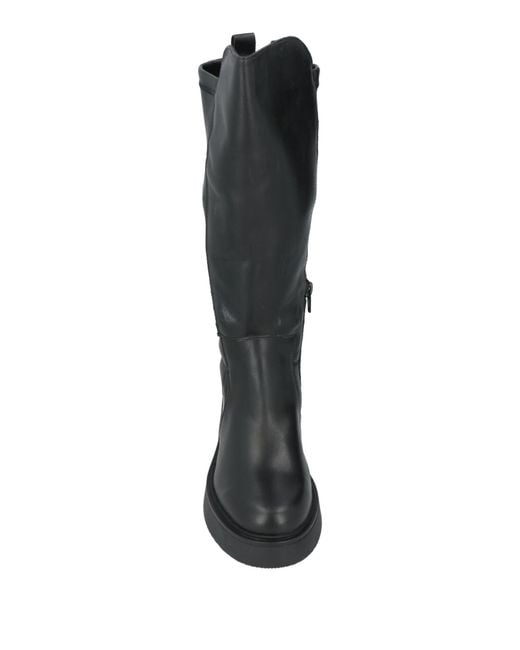 Cinzia Soft Black Boot Synthetic Material