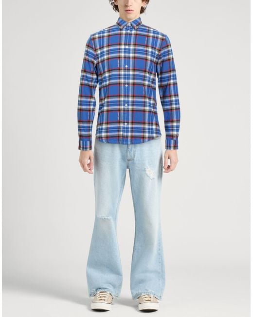 Tommy Hilfiger Blue Shirt Cotton for men