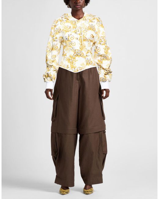 Versace Jeans Couture Metallic Sweatshirt Cotton
