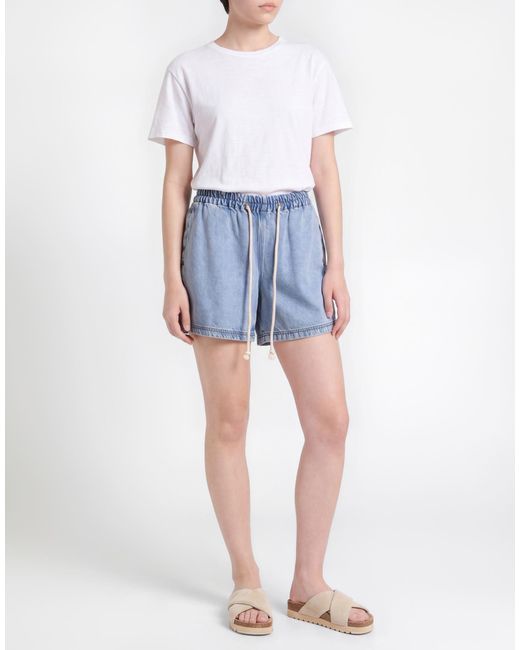 Xirena Blue Denim Shorts Lyocell