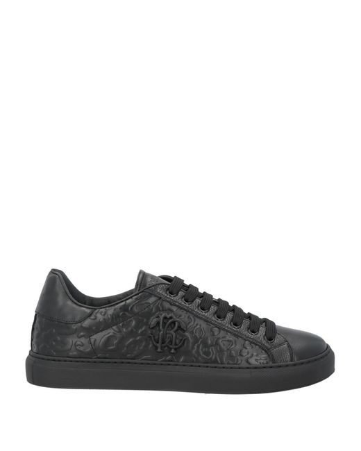 Roberto Cavalli Black Sneakers Leather for men