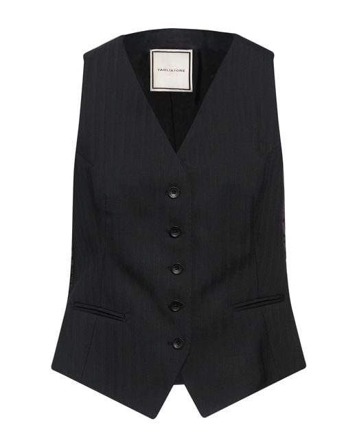 Tagliatore 0205 Black Waistcoat