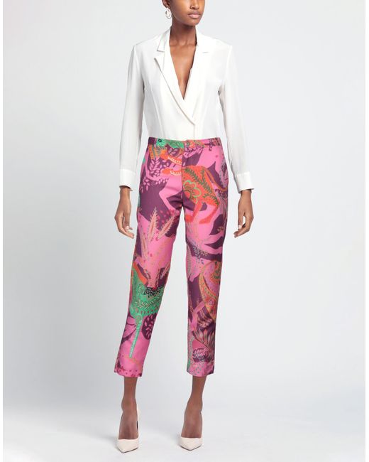VIRNA DRÒ® Pink Pants Linen, Viscose