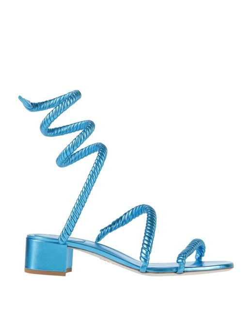 Rene Caovilla Blue Sandals