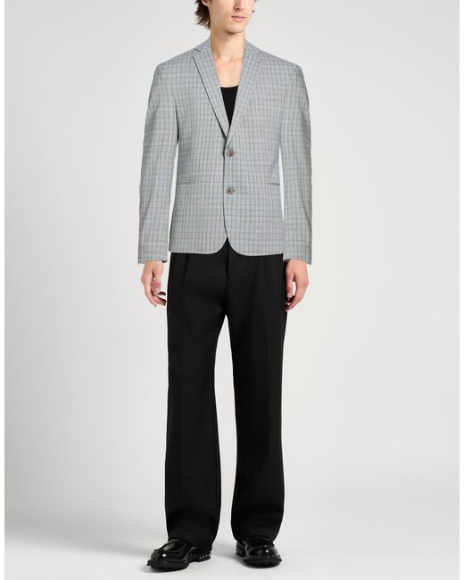 Drykorn Gray Blazer Polyester, Viscose, Elastane for men