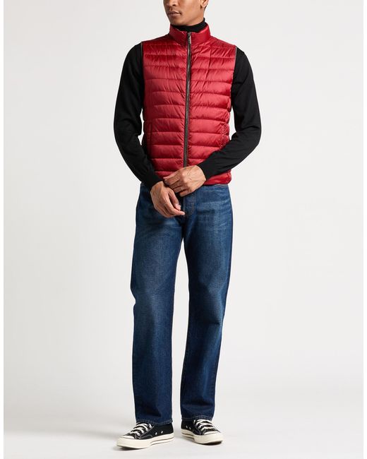 Moorer Red Gilet for men