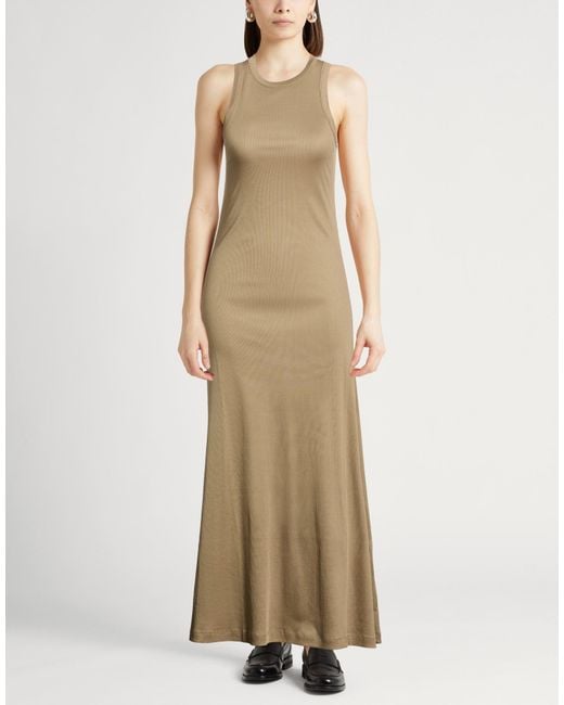 IVY & OAK Natural Khaki Maxi Dress Organic Cotton