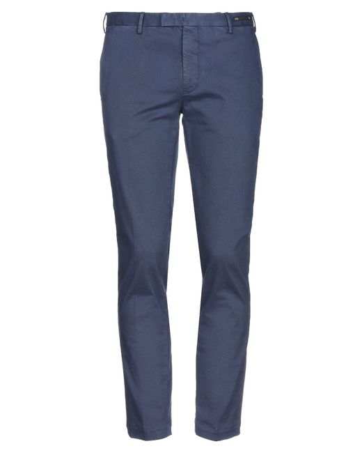 PT Torino Blue Pants Cotton, Elastane for men