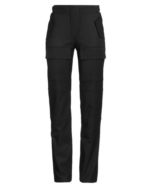 M I S B H V Black Pants Polyester, Viscose, Elastane