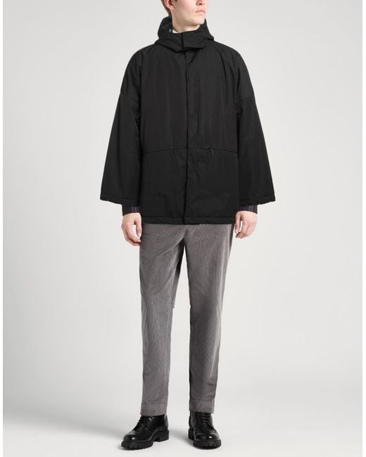 Hevò Black Jacket Polyester, Cotton for men