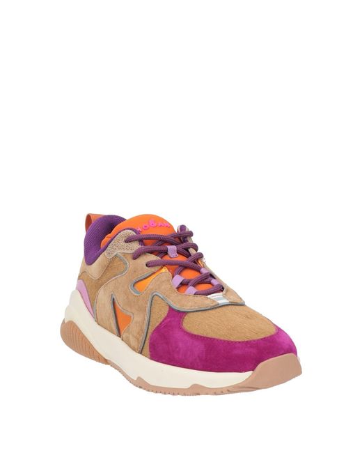 Hogan Pink Sneakers Leather