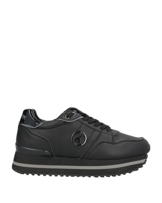 Patrizia Pepe Black Girl Sneakers Textile Fibers