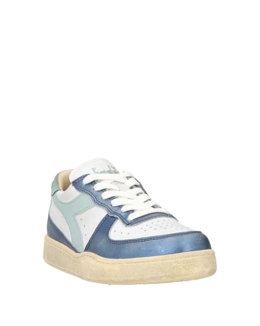 Diadora Blue Sneakers Leather