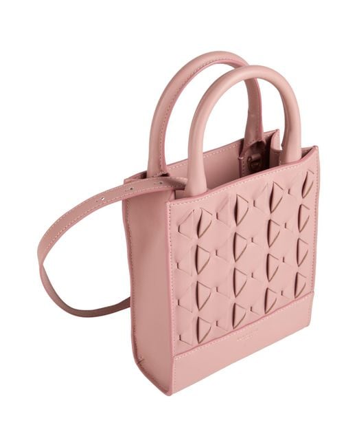 Serapian Pink Handbag Leather