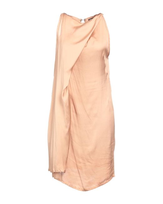 Ann Demeulemeester Natural Light Mini Dress Polyester, Nylon