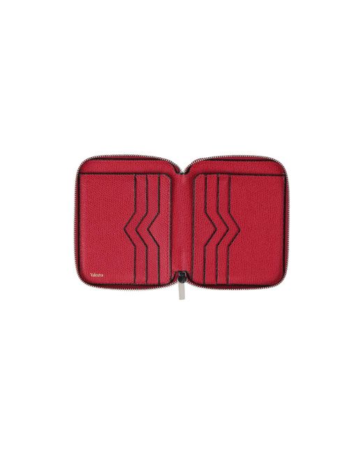 Valextra Red Wallet