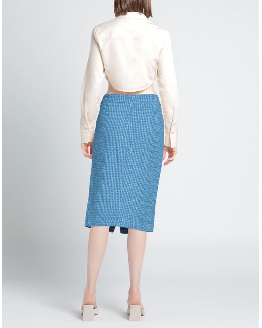 Pinko Blue Midi Skirt