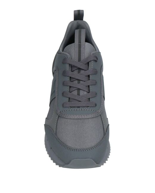 EA7 Gray Sneakers Textile Fibers