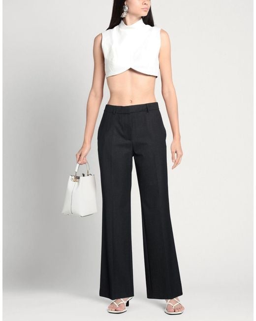 Ottod'Ame Blue Pants Polyester, Wool, Elastane