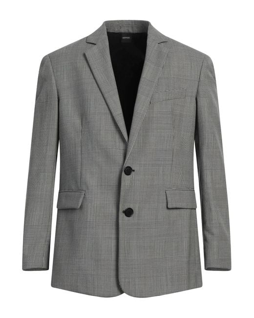 Aspesi Gray Blazer Virgin Wool for men