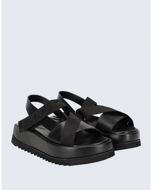 Furla Black Sandals