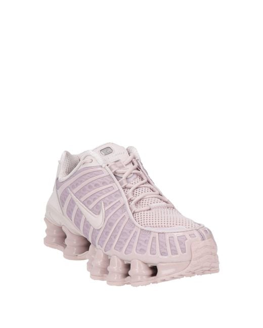 Nike Pink Shox Tl Light Sneakers Textile Fibers