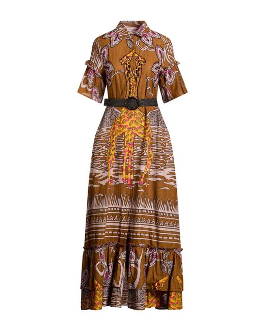 CONNOR & BLAKE Brown Maxi Dress Cotton