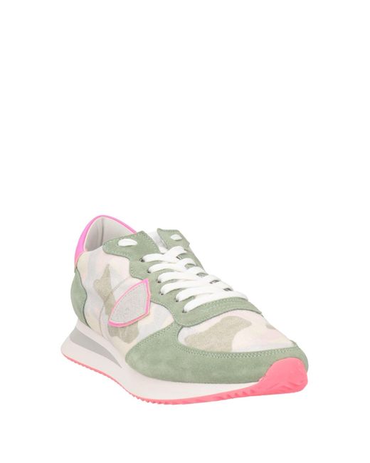 Philippe Model Multicolor Sneakers Leather, Textile Fibers