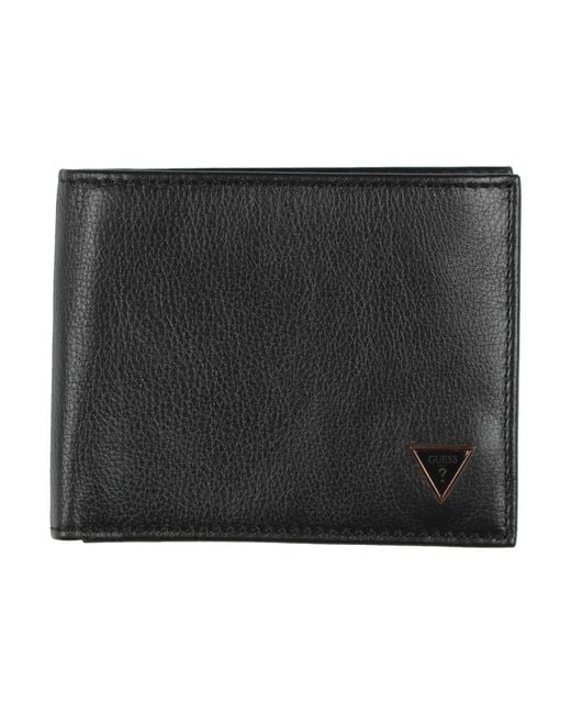 Guess Black Wallet Leather for men