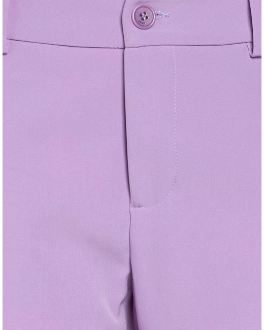 Liu Jo Purple Pants Polyester, Elastane