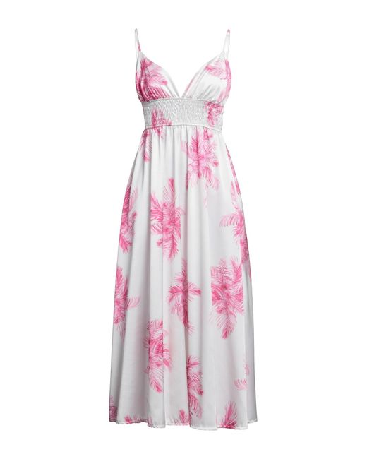 Berna Pink Midi Dress