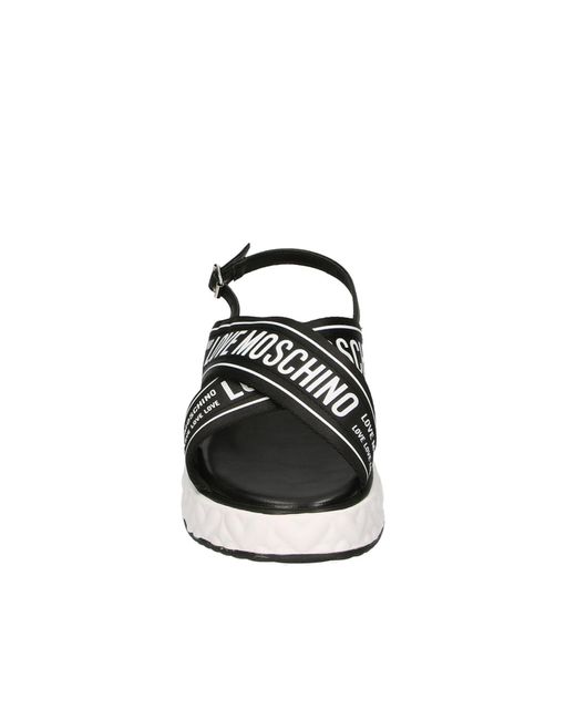 Love Moschino Black Sandale