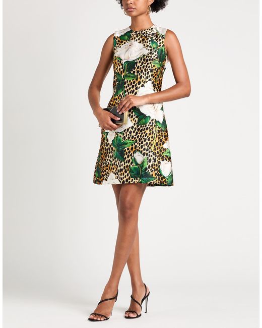 Dolce & Gabbana Green Mini Dress