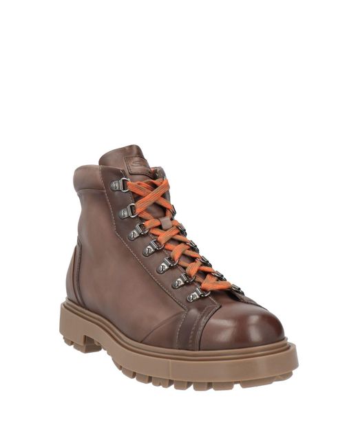 Santoni Brown Ankle Boots for men