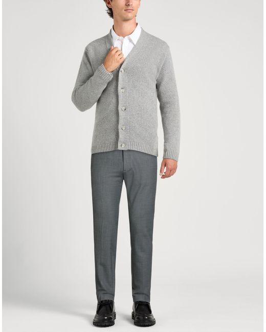 Berwich Gray Pants Polyester, Virgin Wool, Elastane for men