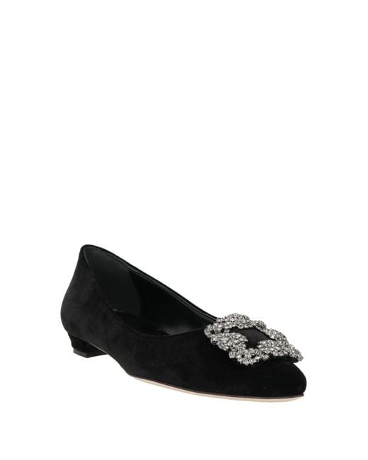 Manolo Blahnik Black Ballerina