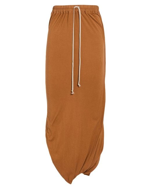 Rick Owens Brown Maxi Skirt for men
