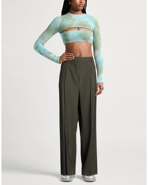 Circus Hotel Gray Dark Pants Virgin Wool, Elastane