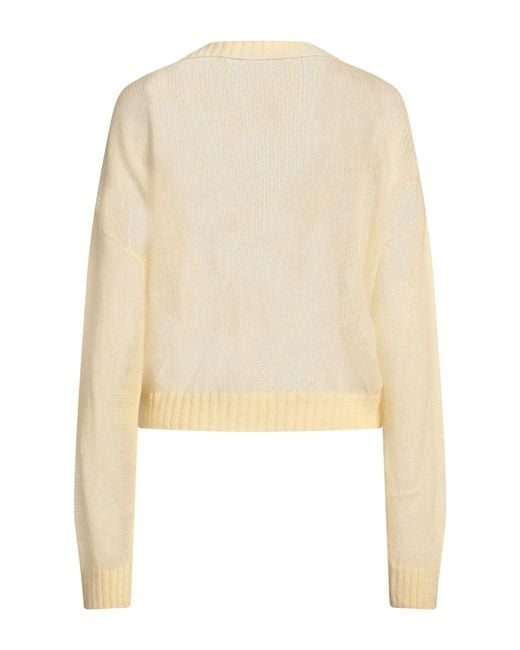Brunello Cucinelli Natural Cardigan Mohair Wool, Polyamide, Wool, Ecobrass
