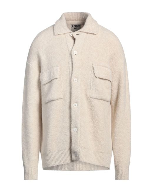 A PAPER KID Natural Jacket for men
