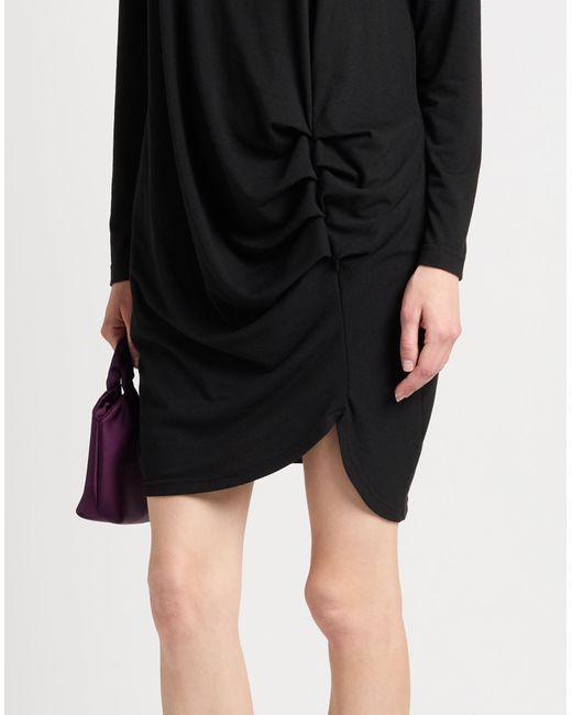 Jijil Black Mini Dress Polyester, Viscose, Elastane