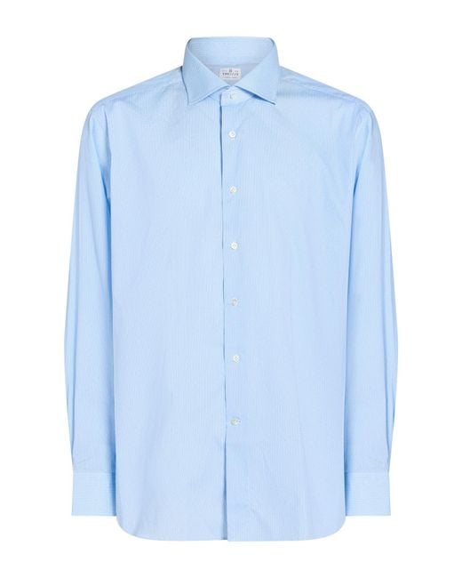 Truzzi Blue Azure Shirt Cotton for men