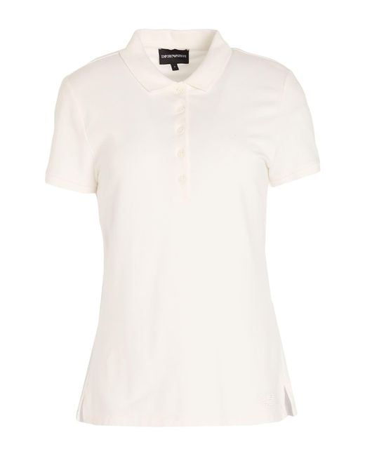 Emporio Armani White Polo Shirts