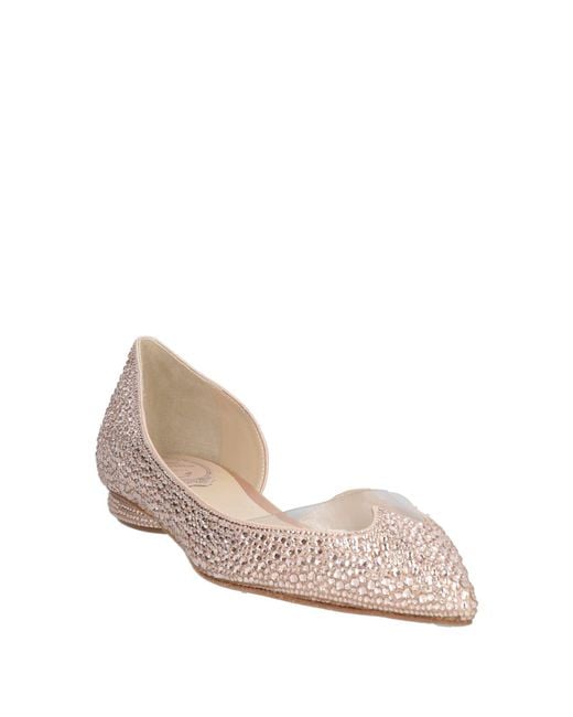 Rene Caovilla Pink Ballet Flats