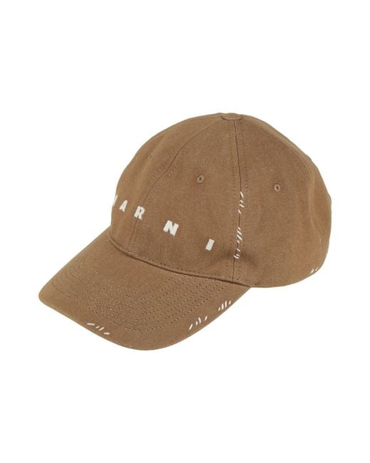 Marni Brown Hat Cotton for men