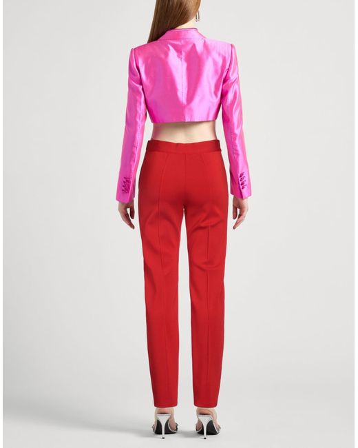 Givenchy Red Pants Viscose, Polyamide, Elastane