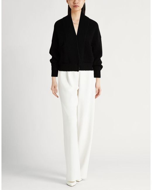 Anna Molinari Black Cardigan Wool