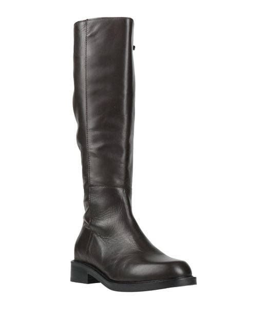 BARRACUDA'S COLLECTION Black Boot Leather