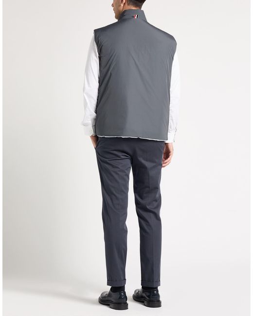 Thom Browne Gray Vest Polyester for men