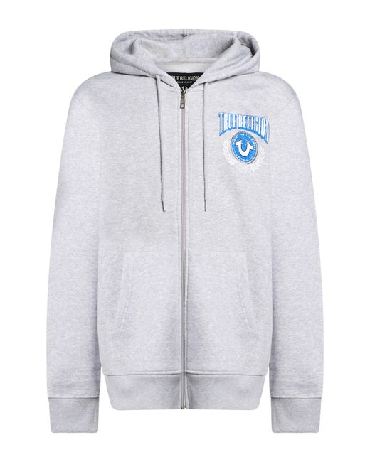 True Religion Blue Light Sweatshirt Cotton, Polyester for men